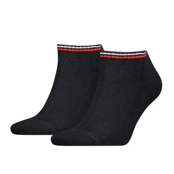 Tommy Men Uni TJ Iconic Sneaker Sock Strumpor 2P Svart bomull Strl 35/38 Herr
