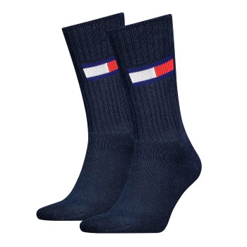 Bilde av Tommy Men Uni Tj Flag Socks Strømper 2p Marine Str 35/38 Herre