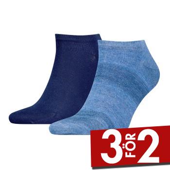 Calvin Klein Strumpor 2P Men Shadow Sneaker Socks Bl&aring; One Size Herr