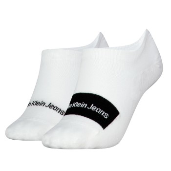 Bilde av Calvin Klein Strømper 2p Women Footie High Cut Socks Hvit One Size Dame