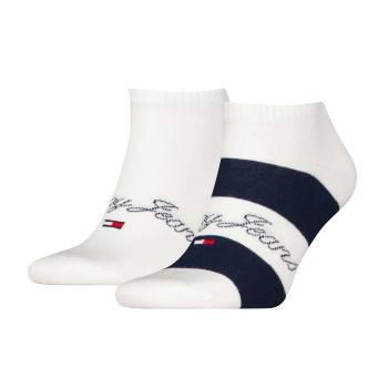 Bilde av Tommy Hilfiger Strømper 2p Rugby Sneaker Socks Hvit/marine Str 35/38