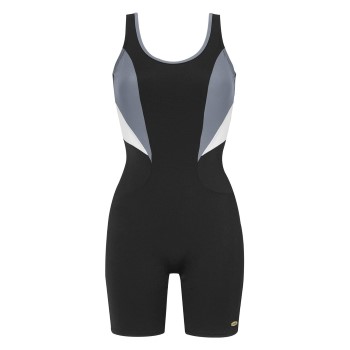 Damella Cindy Chlorine Resistant Long Leg Swimsuit Svart polyamid 44 Dame