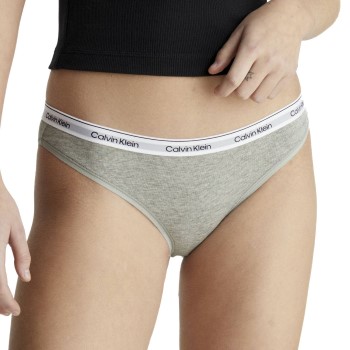 Bilde av Calvin Klein Truser Modern Logo Bikini Brief Grå Bomull Small Dame