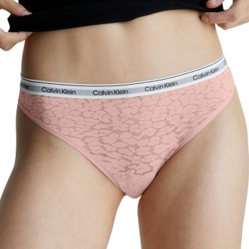 Bilde av Calvin Klein Truser Lace Thong Lysrosa Polyamid Small Dame