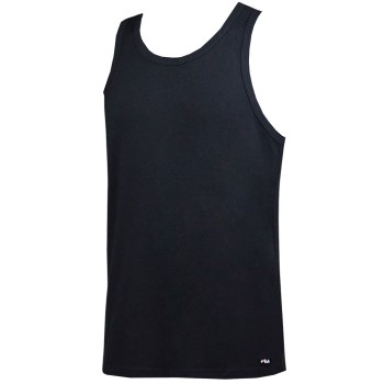 FILA Round Neck Tank Top Svart bomull X-Large Herre