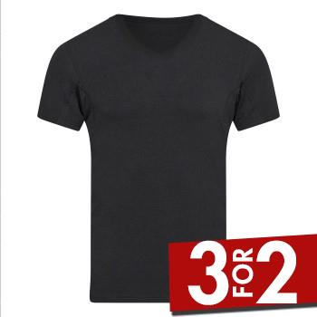 JBS Bamboo V Tee Absorbent T Shirt Svart XX-Large Herre