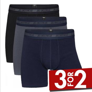 JBS 3P Long Leg Tights Bamboo Boxers Mixed Medium Herre