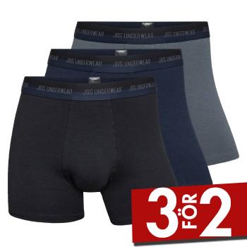 JBS Kalsonger 3P Hemp Tights Boxers Flerfärgad ekologisk bomull Small Herr