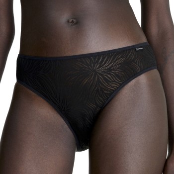 Bilde av Calvin Klein Truser Sheer Marquisette Lace Bikini Briefs Svart Polyamid Small Dame