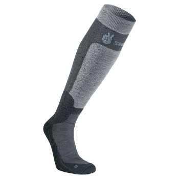 Bilde av Seger Strømper Byggmark Mid Compression Sock Svart/grå Str 34/36