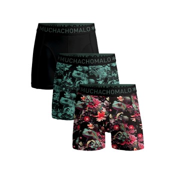 Bilde av Muchachomalo 3p Cotton Stretch Boxer Rød/grønn Bomull Medium Herre