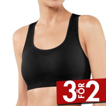 Falke BH Women Madison Low Support Sports Bra Svart polyamid Small Dam