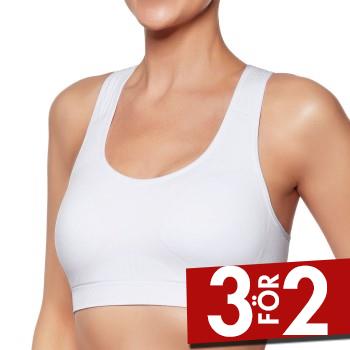 Falke BH Women Madison Low Support Sports Bra Vit polyamid Small Dam