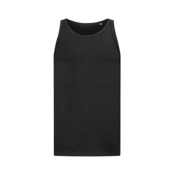 Stedman Tank Top For Men Svart bomull Small Herre