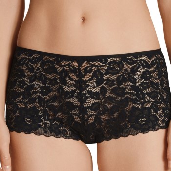 Calida Truser Natural Comfort Lace Hipster Panty Svart polyamid Small Dame