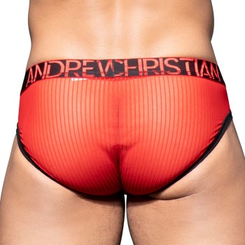 Andrew Christian Almost Naked Mesh Scarlet Brief