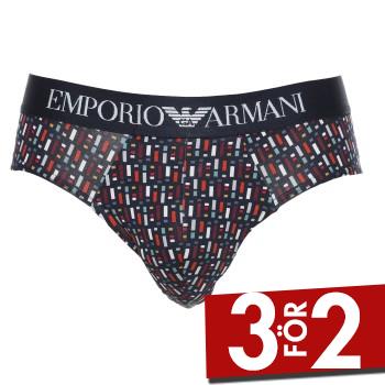 Armani Cotton Stretch Print Briefs Kalsonger 2P Blandad F&auml;rg bomull Small Herr