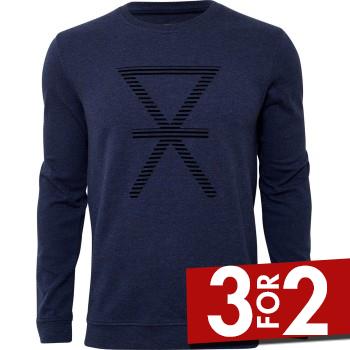 JBS of Denmark Sweatshirt With Print Marine Medium Herre