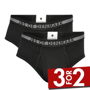 JBS of Denmark 2P Men Briefs Svart Medium Herre