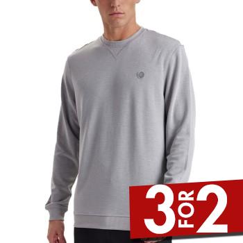 JBS of Denmark Badge Crew Neck Sweatshirt Lysgrå X-Large Herre