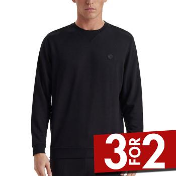 JBS of Denmark Badge Crew Neck Sweatshirt Sort Small Herre