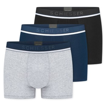 3-Pakkaus Schiesser Organic Cotton Woven Boxer Brief