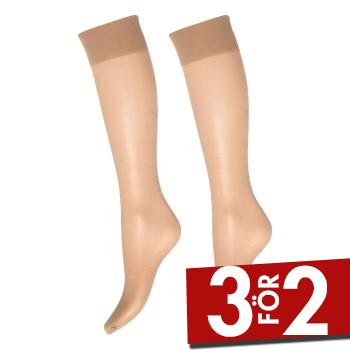 Decoy Strumpor 2P Soft Lux 15 DEN Knee-high Socks Beige polyamid One Size Dam