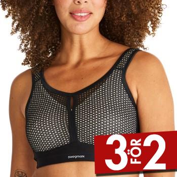 Swegmark BH Net Impact Force Moulded Cups Sport Bra Svart B 75 Dam