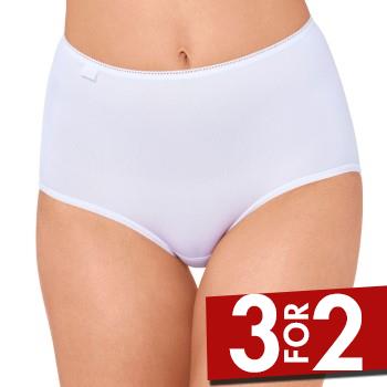 Sloggi Trusser 3P 24 7 Microfibre Maxi Briefs Hvid polyamid 48 Dame