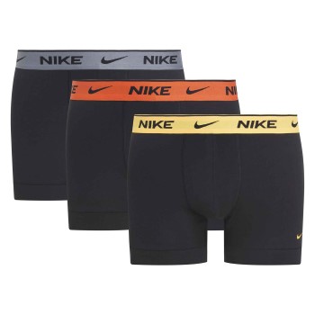 Nike 6P Everyday Essentials Cotton Stretch Trunk D1 Svart/Grå/Rød bomull X-Large Herre