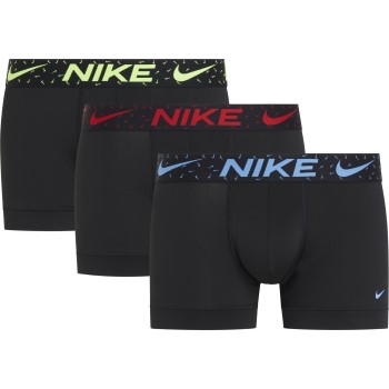Nike 9P Everyday Essentials Micro Trunks D1 Svart/Blå polyester Large Herre