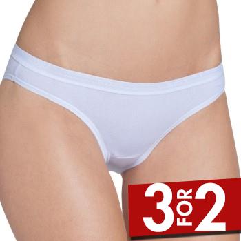 Sloggi Trusser Basic Plus Mini Brief Hvid bomuld 36 Dame