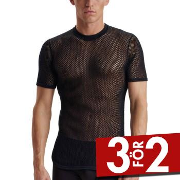 Dovre Wool Mesh T-Shirt Svart ull Small Herr