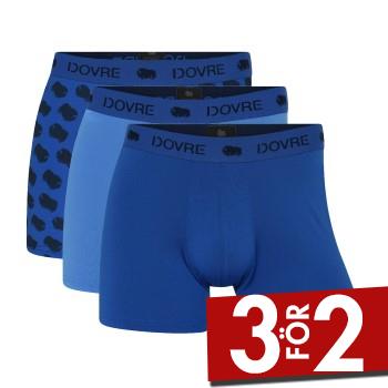 Dovre Kalsonger 3P Recycled Polyester Boxers Bl&aring;/Bl&aring; polyester Small Herr