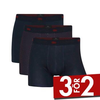 Dovre Kalsonger 3P Recycled Polyester Boxers Marin/R&ouml;d  polyester Small Herr