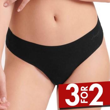 Sloggi Trusser ZERO Modal 2.0 Hipstring Sort Small Dame billede