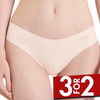 Sloggi Trusser 2P ZERO Modal 2.0 Hipstring Briefs Creme X-Small Dame