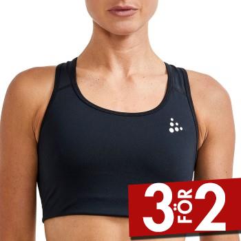 Craft BH Classic Training Bra Svart polyester Small Dam