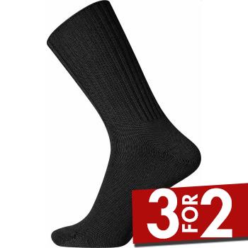Egtved Strømper Wool Ribbed Sock Svart