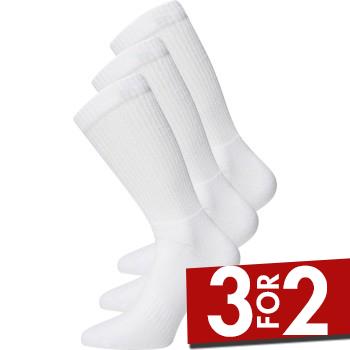JBS Strømper 3P Terry Sole Socks Hvit Str 40/43 Herre