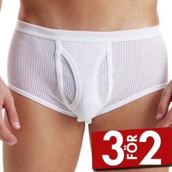 JBS Kalsonger Mesh Brief Vit bomull Medium Herr