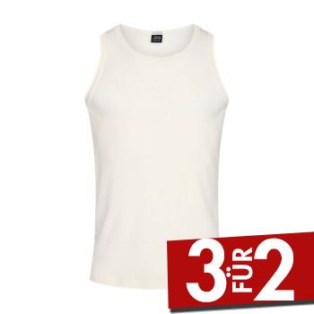 JBS Wool Singlet Crème Wolle Small Herren