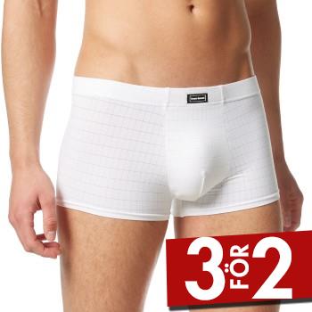 Bruno Banani Kalsonger Check Line 2 0 Hipshort Vit polyamid Small Herr
