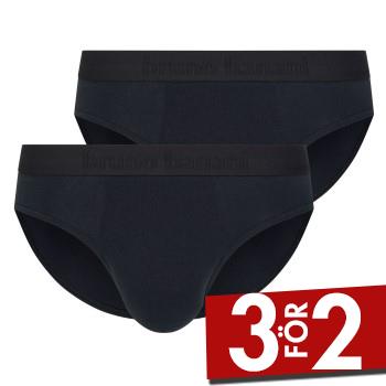 Bruno Banani Kalsonger 2P Flowing Sportslip Helsvart bomull Small Herr