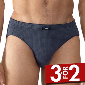 Mey Kalsonger Blue Check Jazz Briefs M&ouml;rkbl&aring; Small Herr