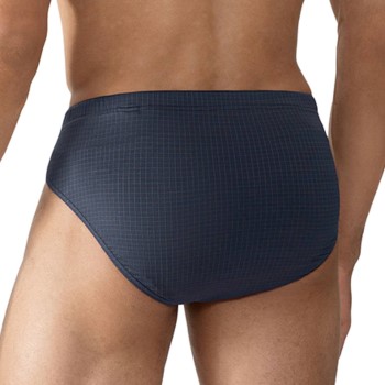 Mey Blue Check Jazz Briefs