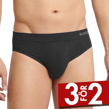 Sloggi Kalsonger 2P Men GO Smooth Classic Briefs Svart Small Herr