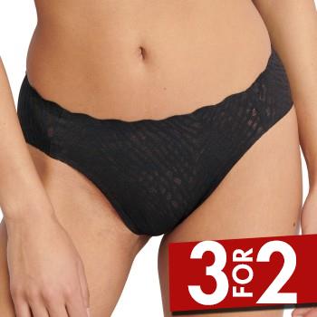 Sloggi Trusser ZERO Feel Bliss High Leg Brief Sort X-Small Dame billede