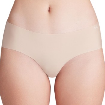 Under Armour Trosor 3P Pure Stretch No Show Hipster Beige Small Dam