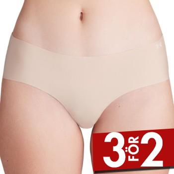 Under Armour Trosor 3P Pure Stretch No Show Hipster Beige Small Dam